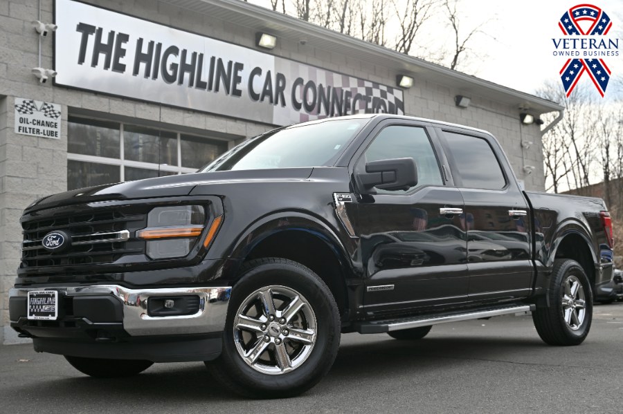 Agate Black Metallic 2024 Ford F-150 XLT SuperCrew 4WD Pickup Truck Four-Wheel Drive Automatic