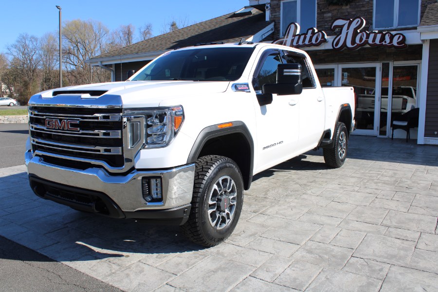 Summit White 2021 GMC Sierra 3500HD SLE Crew Cab 4WD Pickup Truck Four-Wheel Drive Automatic