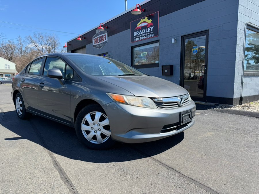 2012 Honda Civic Sdn 4dr Auto LX, available for sale in Windsor Locks, Connecticut | Bradley Motors Inc. Windsor Locks, Connecticut
