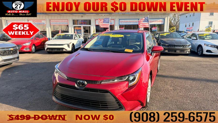 2023 Toyota Corolla LE Sedan 4D, available for sale in Linden, New Jersey | Route 27 Auto Mall. Linden, New Jersey