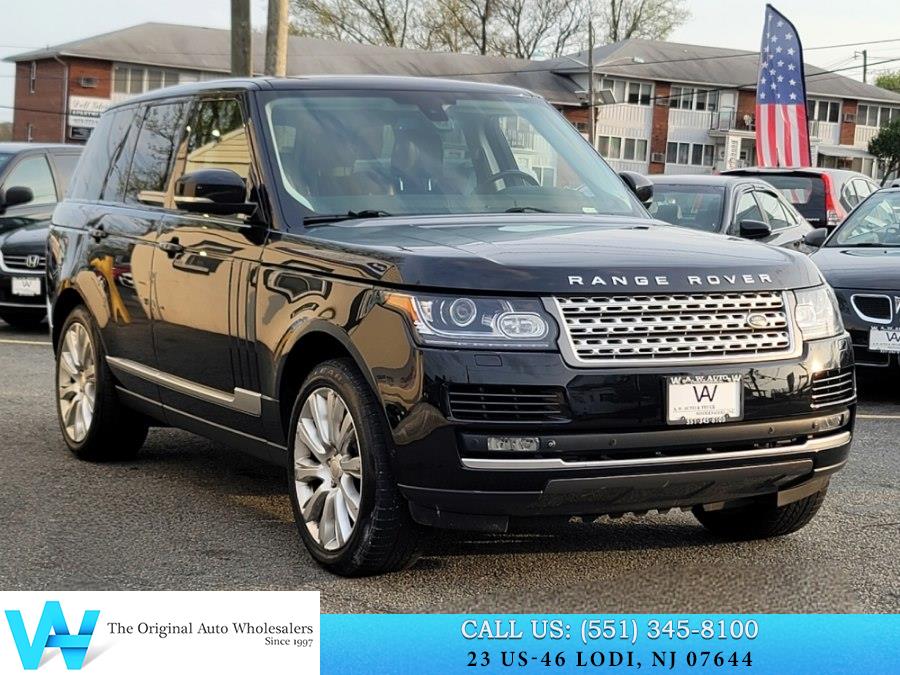 Black 2015 Land Rover Range Rover V8 Supercharged 4WD SUV / Crossover Four-Wheel Drive Automatic