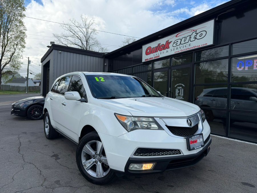 White 2012 Acura MDX SH-AWD with Technology Package SUV / Crossover All-Wheel Drive Automatic