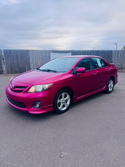 Red 2011 Toyota Corolla LE Sedan Front-Wheel Drive Automatic