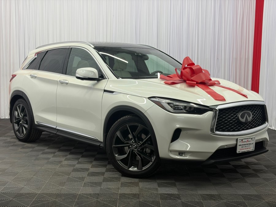 Lunar White 2019 INFINITI QX50 Essential AWD SUV / Crossover All-Wheel Drive Automatic