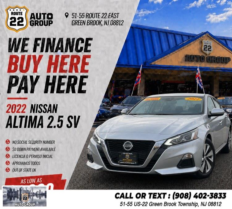 Used 2022 Nissan Altima in Green Brook Township, New Jersey | Route 22 Auto Group. Green Brook Township, New Jersey