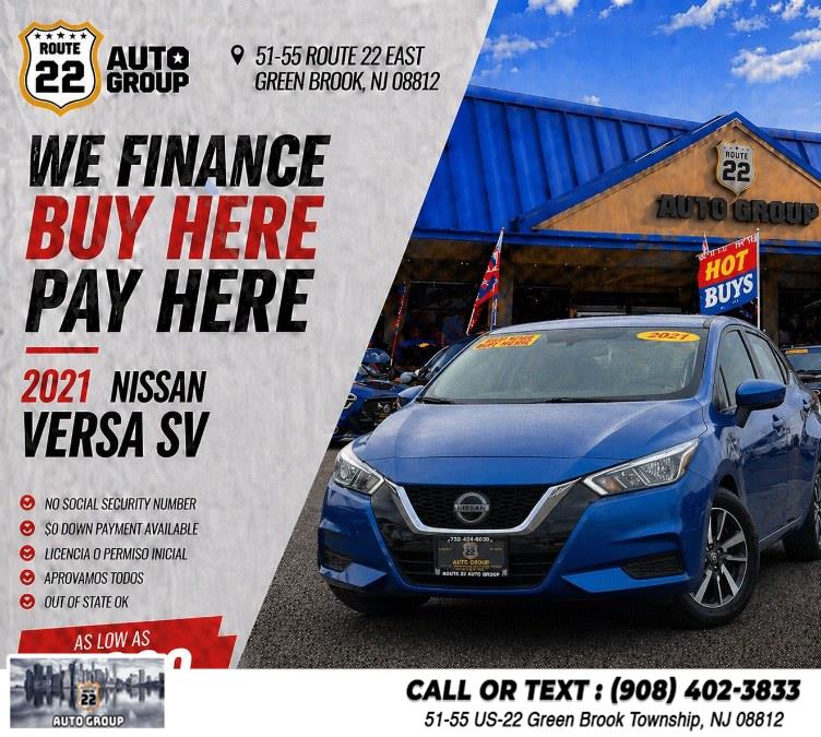 Used 2021 Nissan Versa in Green Brook Township, New Jersey | Route 22 Auto Group. Green Brook Township, New Jersey