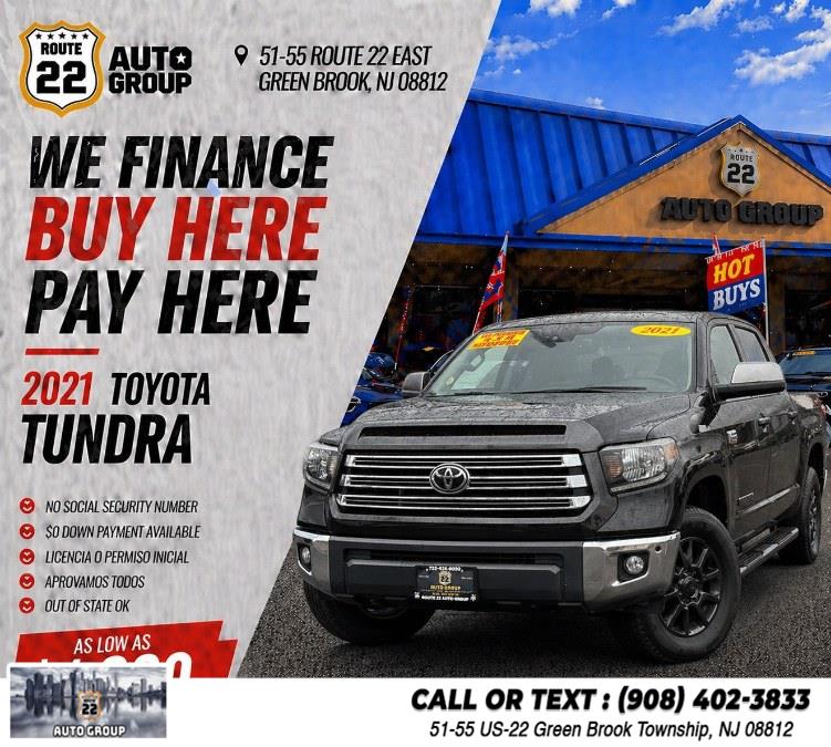 Used 2021 Toyota Tundra 2WD in Green Brook Township, New Jersey | Route 22 Auto Group. Green Brook Township, New Jersey