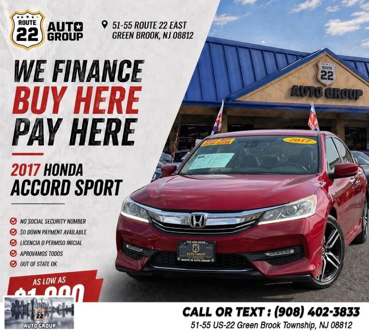 Used 2017 Honda Accord Sedan in Green Brook Township, New Jersey | Route 22 Auto Group. Green Brook Township, New Jersey