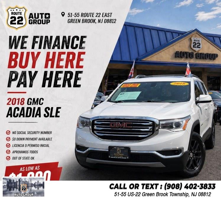 Used 2018 GMC Acadia in Green Brook Township, New Jersey | Route 22 Auto Group. Green Brook Township, New Jersey