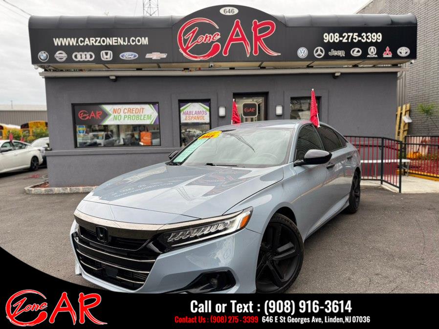 2022 Honda Accord Sedan Sport 1.5T CVT, available for sale in Linden, New Jersey | Car Zone. Linden, New Jersey