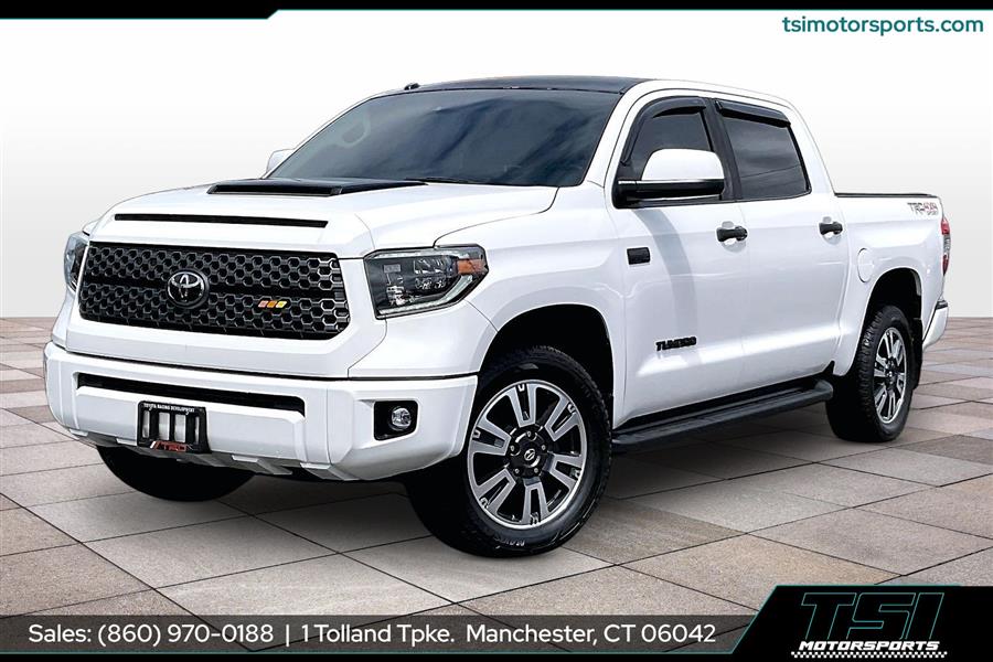 Super White 2019 Toyota Tundra TRD Pro CrewMax 5.7L 4WD Pickup Truck Four-Wheel Drive Automatic