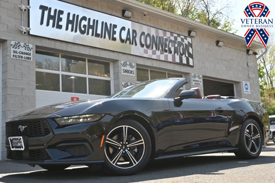Shadow Black 2024 Ford Mustang EcoBoost Premium Convertible RWD Convertible Rear-Wheel Drive Automatic