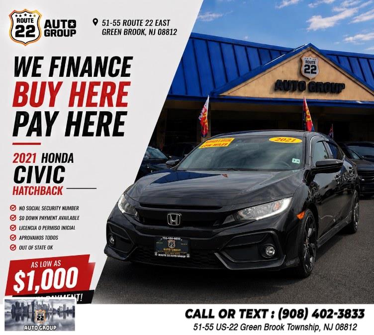 Used 2021 Honda Civic Hatchback in Green Brook Township, New Jersey | Route 22 Auto Group. Green Brook Township, New Jersey