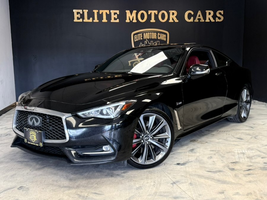 Black Obsidian 2018 INFINITI Q60 Red Sport 400 Coupe AWD Coupe All-Wheel Drive Automatic