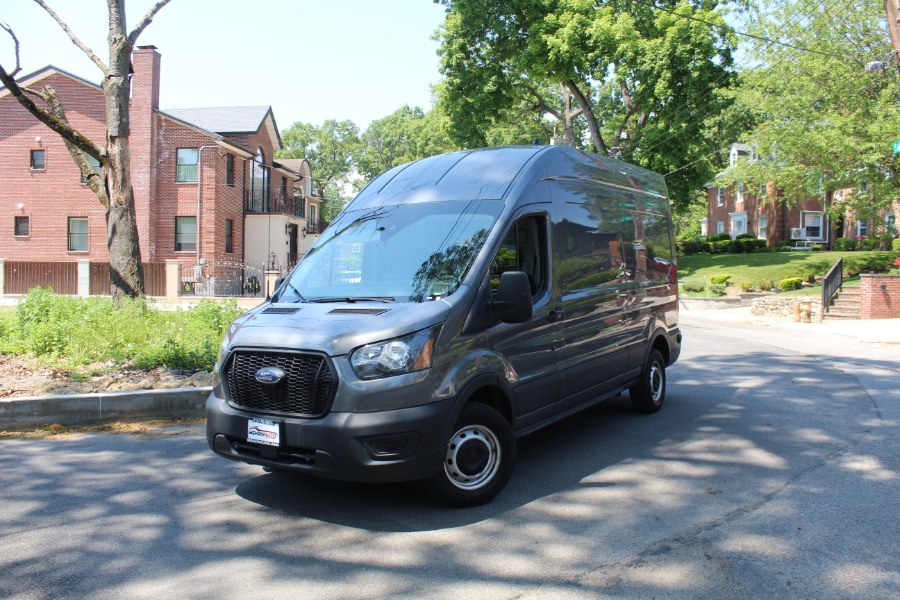 Avalanche Gray Metallic 2024 Ford Transit Cargo 250 High Roof LB RWD Van Rear-Wheel Drive Automatic