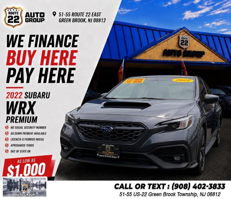 Used 2022 Subaru WRX in Green Brook Township, New Jersey | Route 22 Auto Group. Green Brook Township, New Jersey