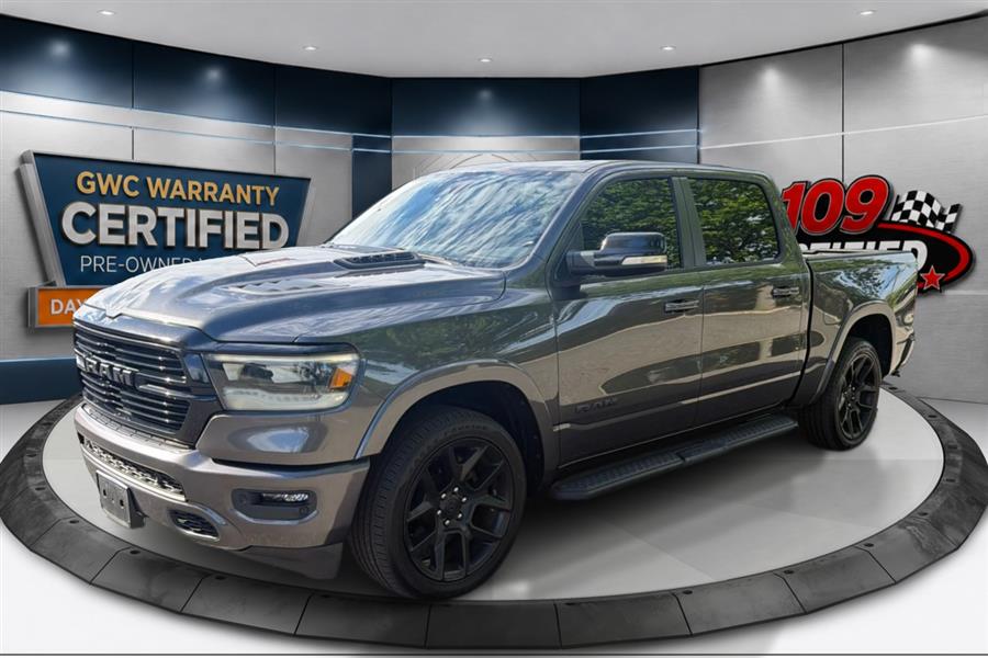 Gray (Granite Crystal Metallic Clearcoat) 2021 RAM 1500 Laramie Crew Cab 4WD Pickup Truck Four-Wheel Drive Automatic