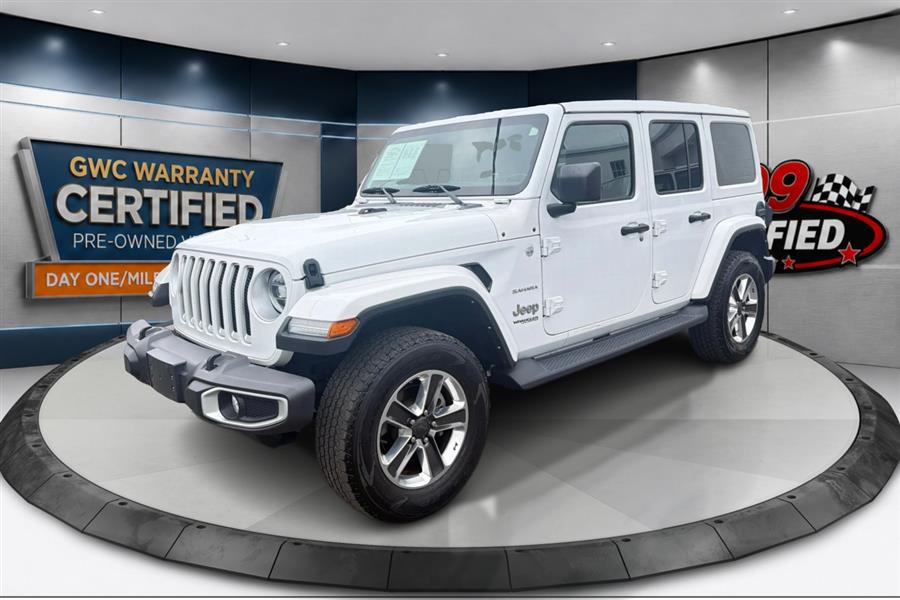Bright White Clearcoat 2022 Jeep Wrangler Unlimited Sahara 4WD SUV / Crossover Four-Wheel Drive Automatic