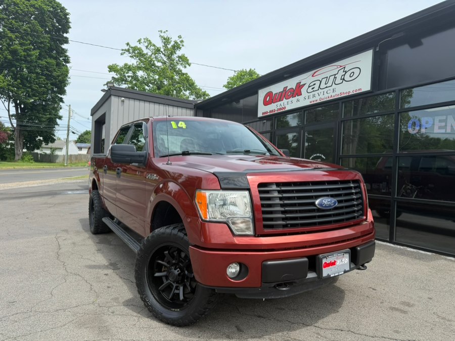 Red 2014 Ford F-150 STX SuperCrew 4WD Pickup Truck Four-Wheel Drive Automatic