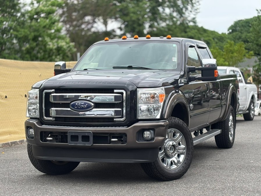 Black 2015 Ford F-350 Super Duty King Ranch Crew Cab 4WD Pickup Truck Four-Wheel Drive Automatic