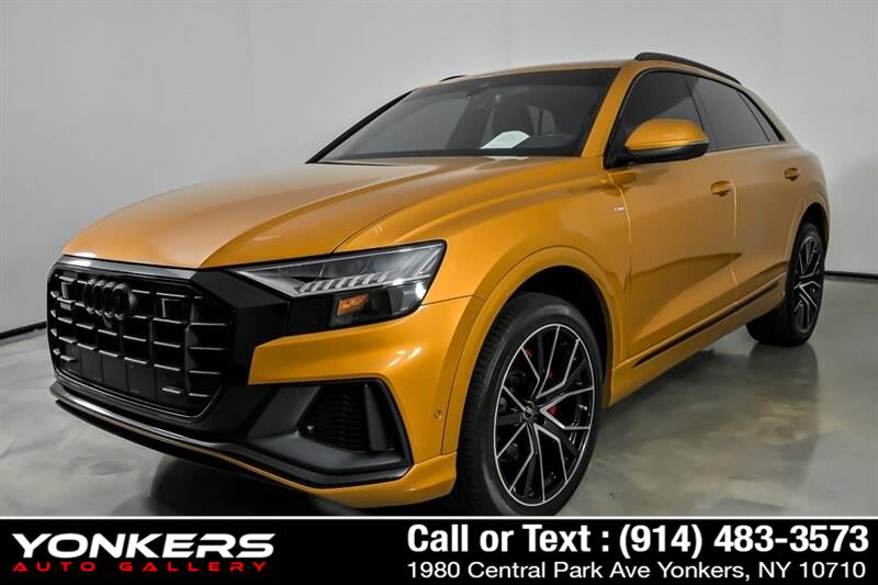 Dragon Orange Metallic 2022 Audi Q8 quattro Premium Plus 55 TFSI SUV / Crossover All-Wheel Drive Automatic