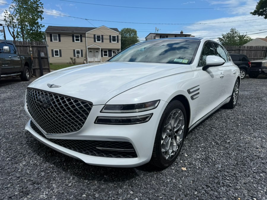White 2021 Genesis G80 2.5T AWD Sedan All-Wheel Drive Automatic