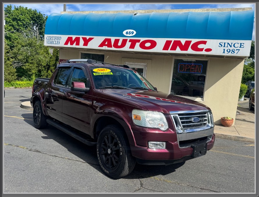 Dark Cherry Metallic 2007 Ford Explorer Sport Trac Limited 4WD Pickup Truck Four-Wheel Drive Automatic