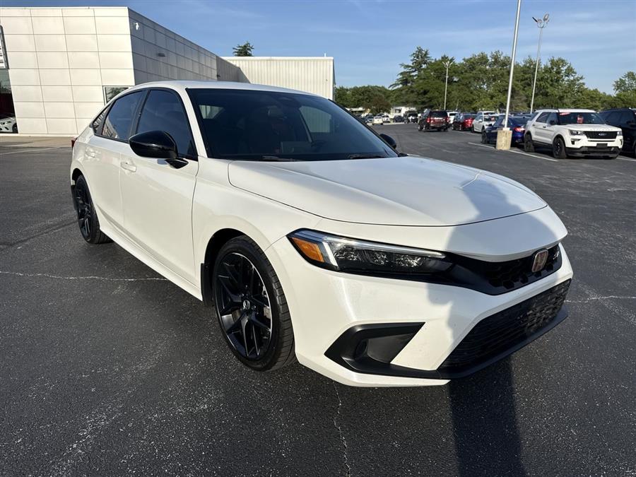 Platinum White Pearl 2023 Honda Civic Si FWD Sedan Front-Wheel Drive Manual