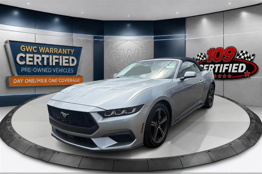 Iconic Silver Metallic 2025 Ford Mustang EcoBoost Premium Convertible RWD Convertible Rear-Wheel Drive Automatic
