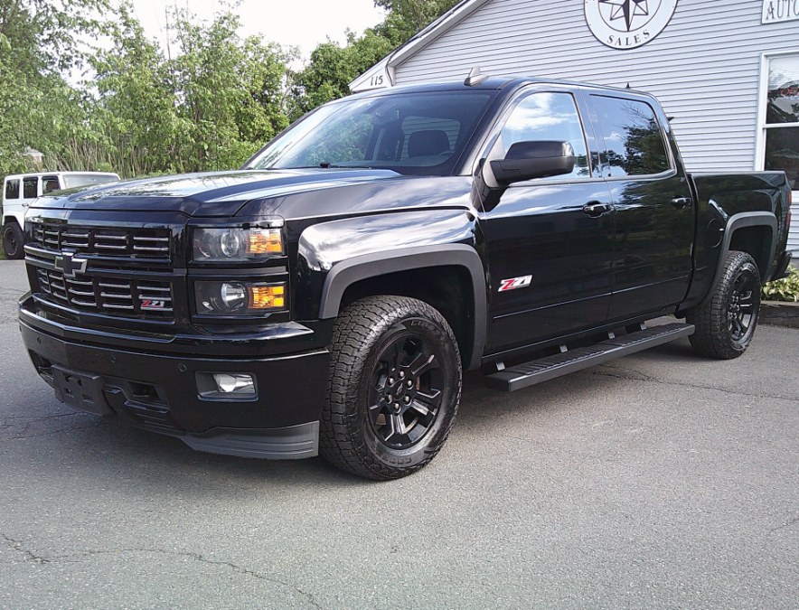 Black 2015 Chevrolet Silverado 1500 LTZ Crew Cab 4WD Pickup Truck Four-Wheel Drive Automatic