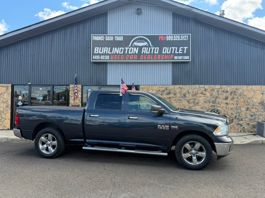 Gray 2015 RAM 1500 Big Horn Crew Cab 4WD Pickup Truck Four-Wheel Drive Automatic