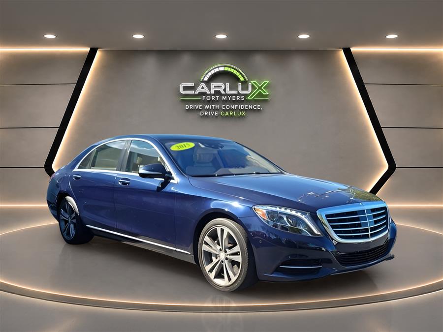 Anthracite Blue Metallic 2015 Mercedes-Benz S-Class S 550 Sedan Rear-Wheel Drive Automatic