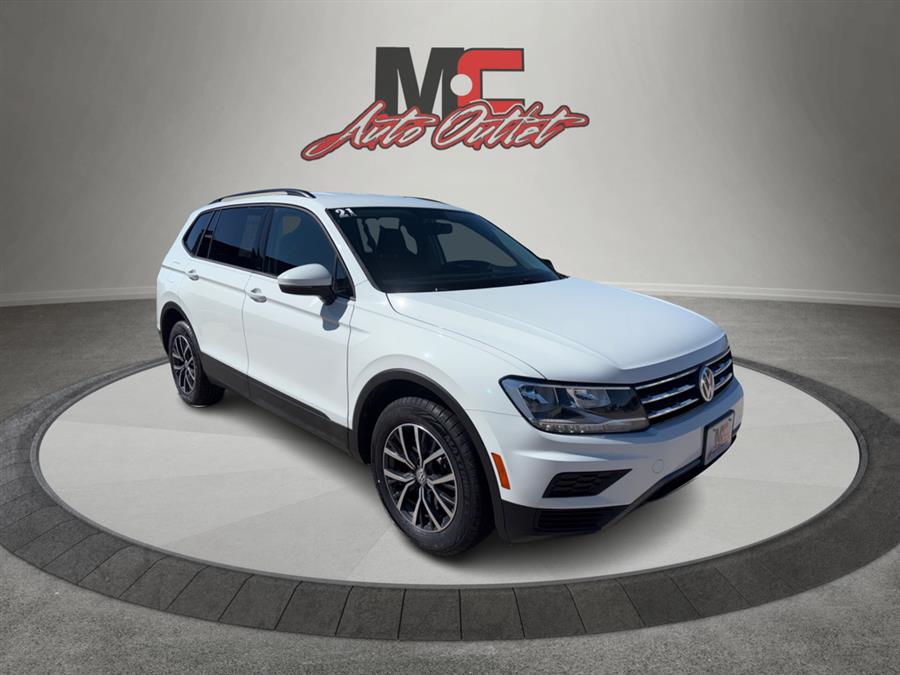 Pure White 2021 Volkswagen Tiguan S FWD SUV / Crossover Front-Wheel Drive Automatic