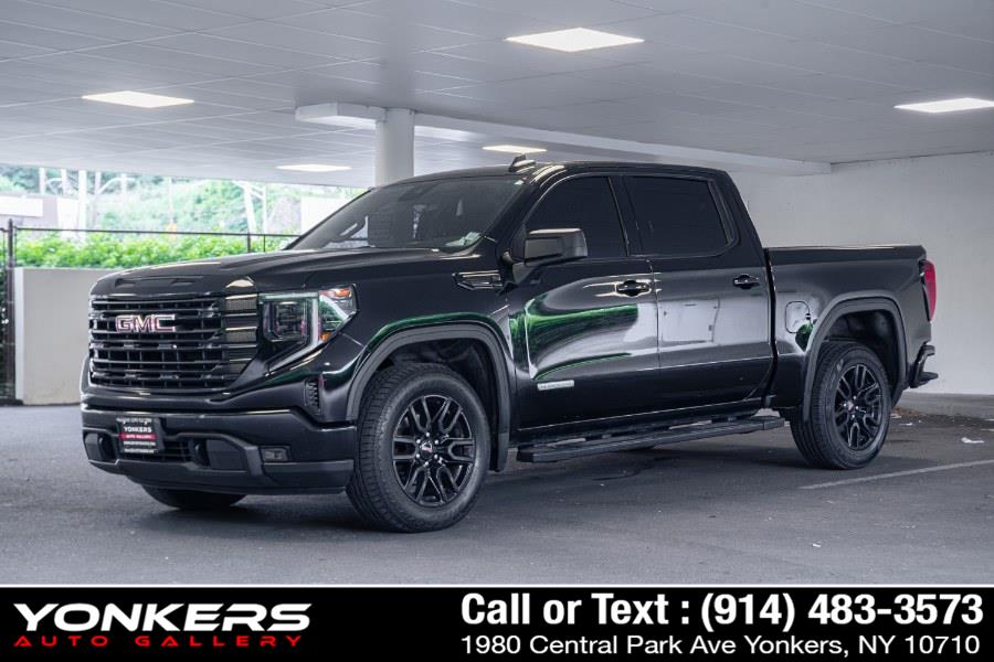 Onyx Black 2023 GMC Sierra 1500 Elevation Crew Cab 4WD Pickup Truck Four-Wheel Drive 10-Speed Automatic