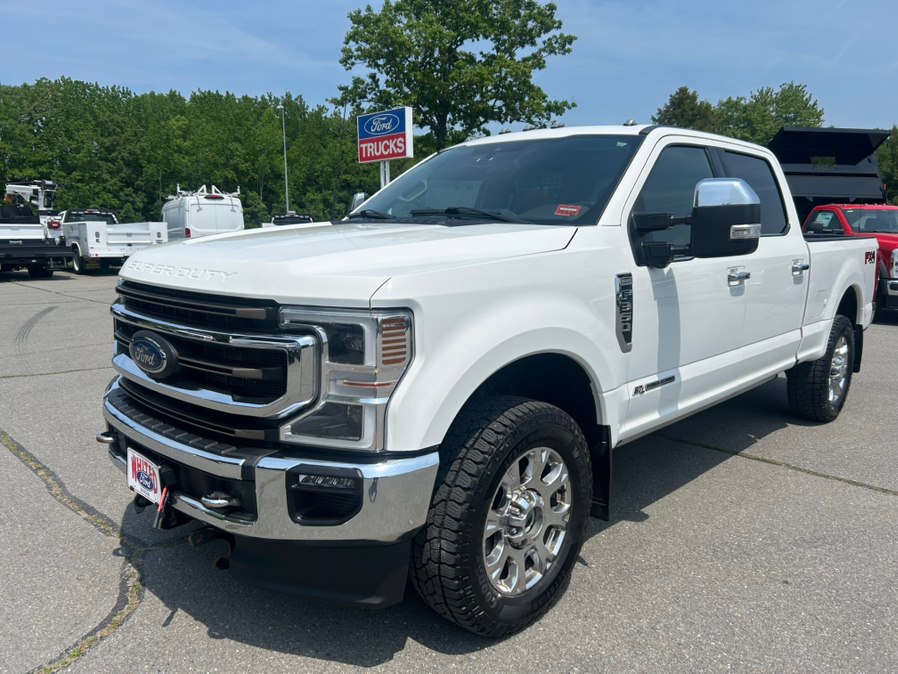 Star White Metallic Tri-Coat 2022 Ford F-350 Super Duty King Ranch Crew Cab 4WD Pickup Truck Four-Wheel Drive Automatic