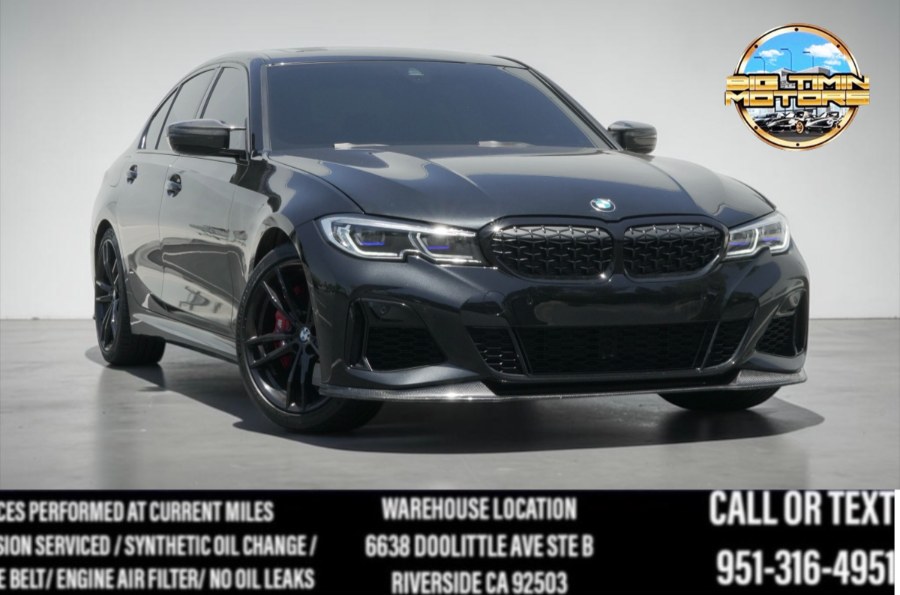Black Sapphire Metallic 2022 BMW 3 Series M340i RWD Sedan Rear-Wheel Drive Automatic
