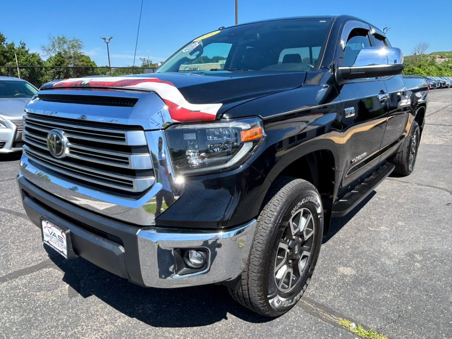 Midnight Black Metallic 2019 Toyota Tundra Limited Double Cab 5.7L 4WD Pickup Truck Four-Wheel Drive Automatic