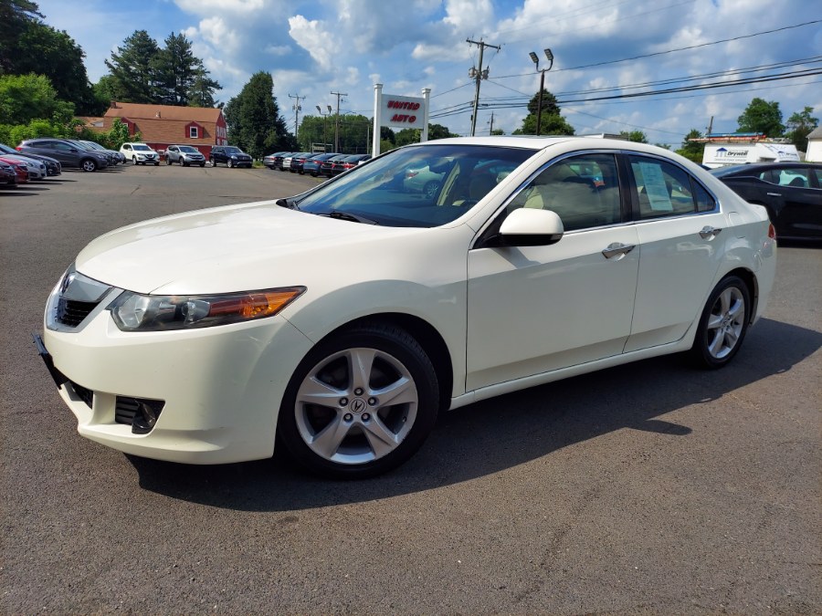 White 2010 Acura TSX Sedan FWD Sedan Front-Wheel Drive Automatic
