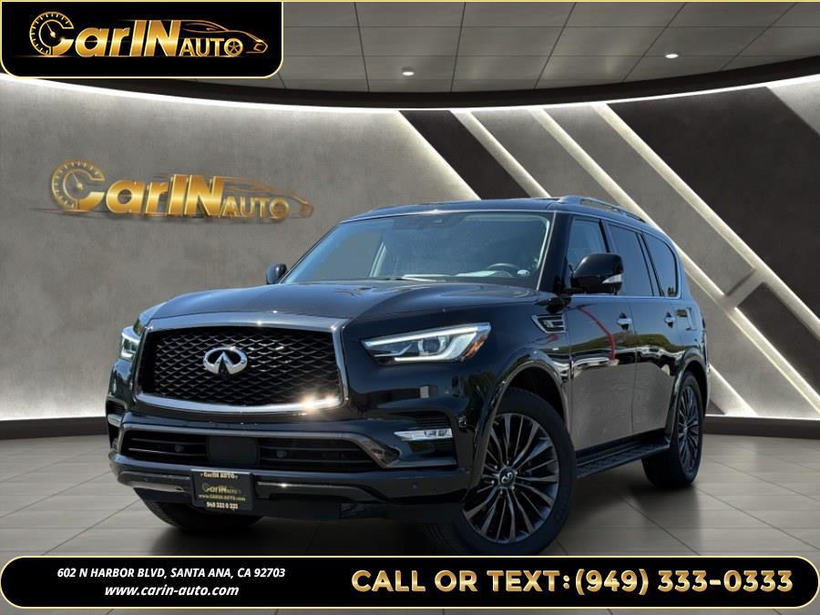 Mineral Black 2021 INFINITI QX80 Sensory 4WD SUV / Crossover All-Wheel Drive Automatic