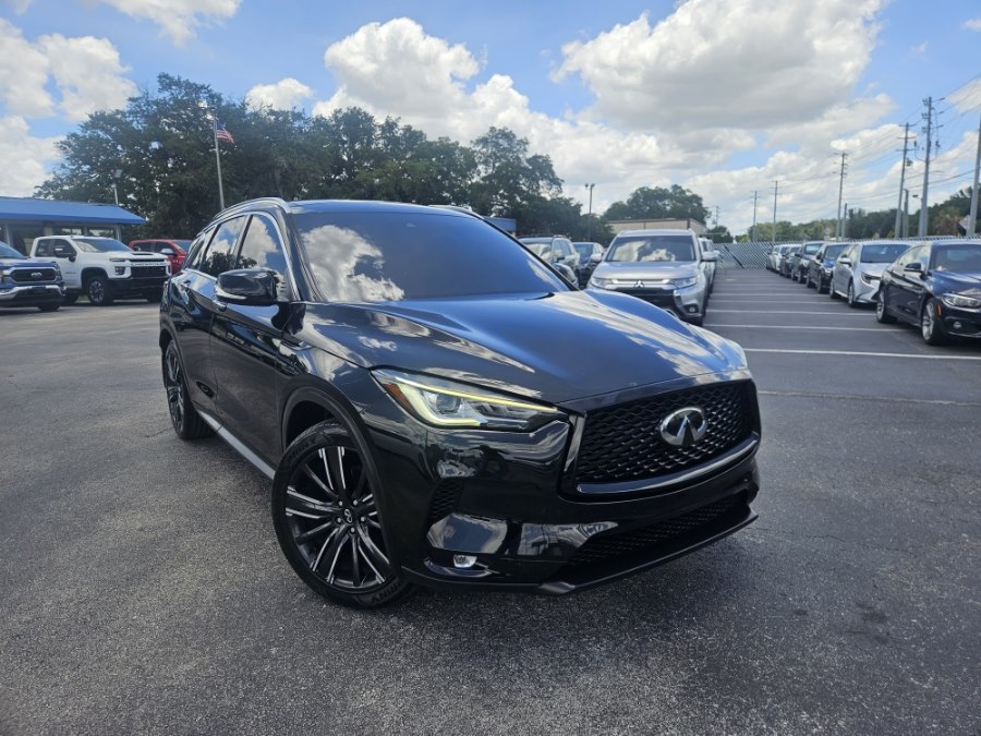 Black Obsidian 2022 INFINITI QX50 Luxe FWD SUV / Crossover Front-Wheel Drive Automatic