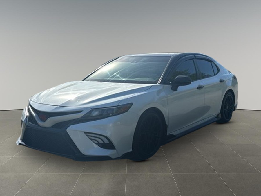 White 2020 Toyota Camry TRD FWD Sedan Front-Wheel Drive Automatic
