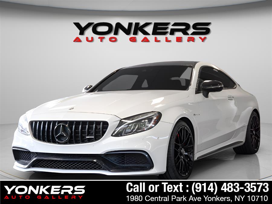 White 2017 Mercedes-Benz C-Class Coupe Rear-Wheel Drive Automatic