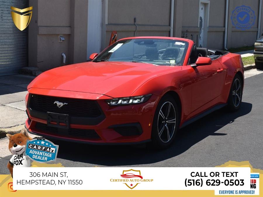 2024 Ford Mustang EcoBoost, available for sale in Hempstead, New York | Certified Auto Group. Hempstead, New York