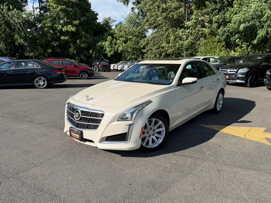 White Diamond Tricoat 2014 Cadillac CTS Sedan All-Wheel Drive Automatic