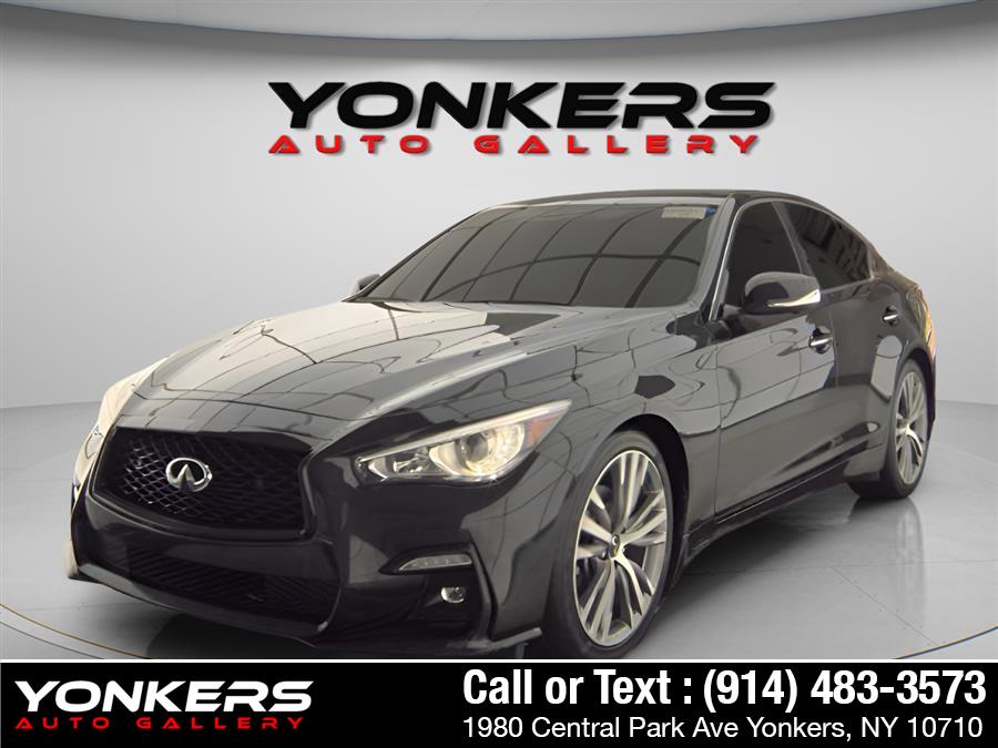 Midnight Black 2021 INFINITI Q50 Sedan All-Wheel Drive Automatic