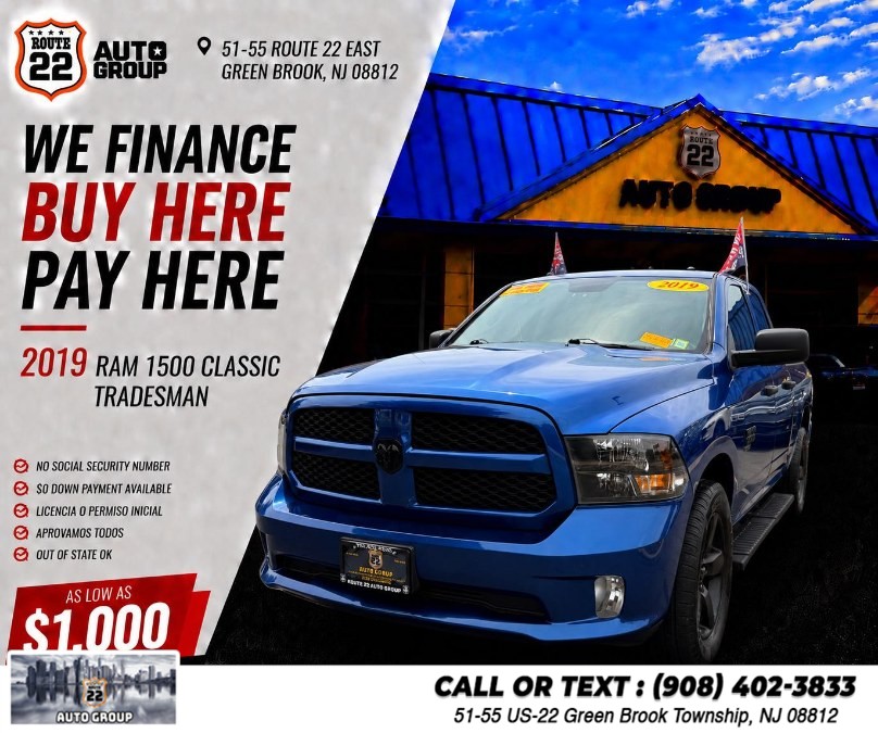 2019 Ram 1500 Classic Express 4x4 Quad Cab 6''4" Box, available for sale in Green Brook Township, New Jersey | Route 22 Auto Group. Green Brook Township, New Jersey