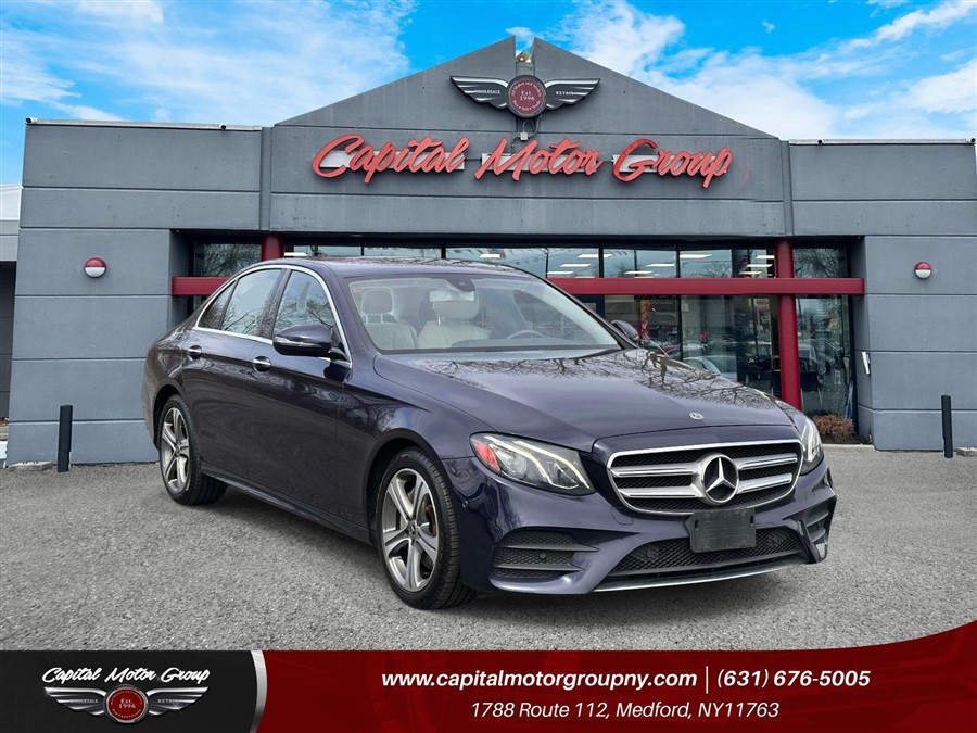 Blue 2017 Mercedes-Benz E-Class Sedan All-Wheel Drive Automatic