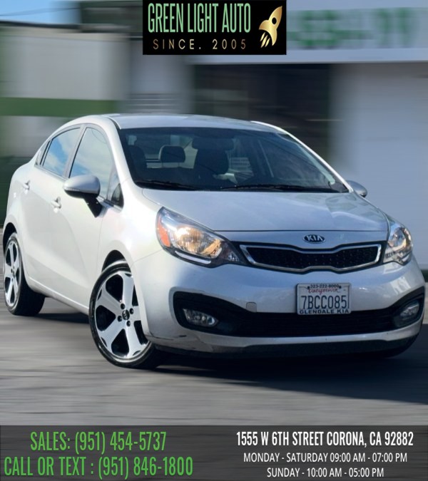 2013 Kia Rio 4dr Sdn Auto SX, available for sale in Corona, California | Green Light Auto. Corona, California