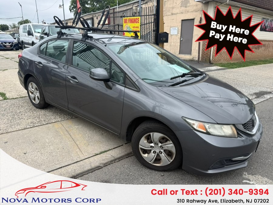 2013 Honda Civic Sdn 4dr Auto LX, available for sale in Elizabeth, New Jersey | Nova Motors Corp. Elizabeth, New Jersey