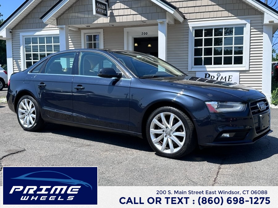 2013 Audi A4 4dr Sdn Auto quattro 2.0T Premium Plus, available for sale in East Windsor, Connecticut | Prime Wheels. East Windsor, Connecticut